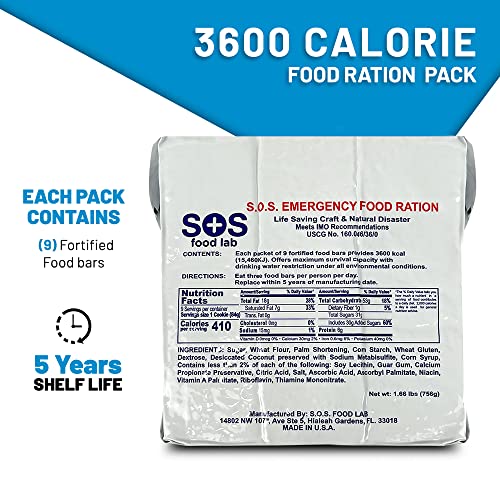 Urbanprepp 72 Hour Survival Box - 1 Person Emergency Food, Water, Thermal Blanket, Add To Existing Emergency Or Survival Kit, Emergency Rations For Floods, Blackout, Earthquake, Car, Work, School #TOP3