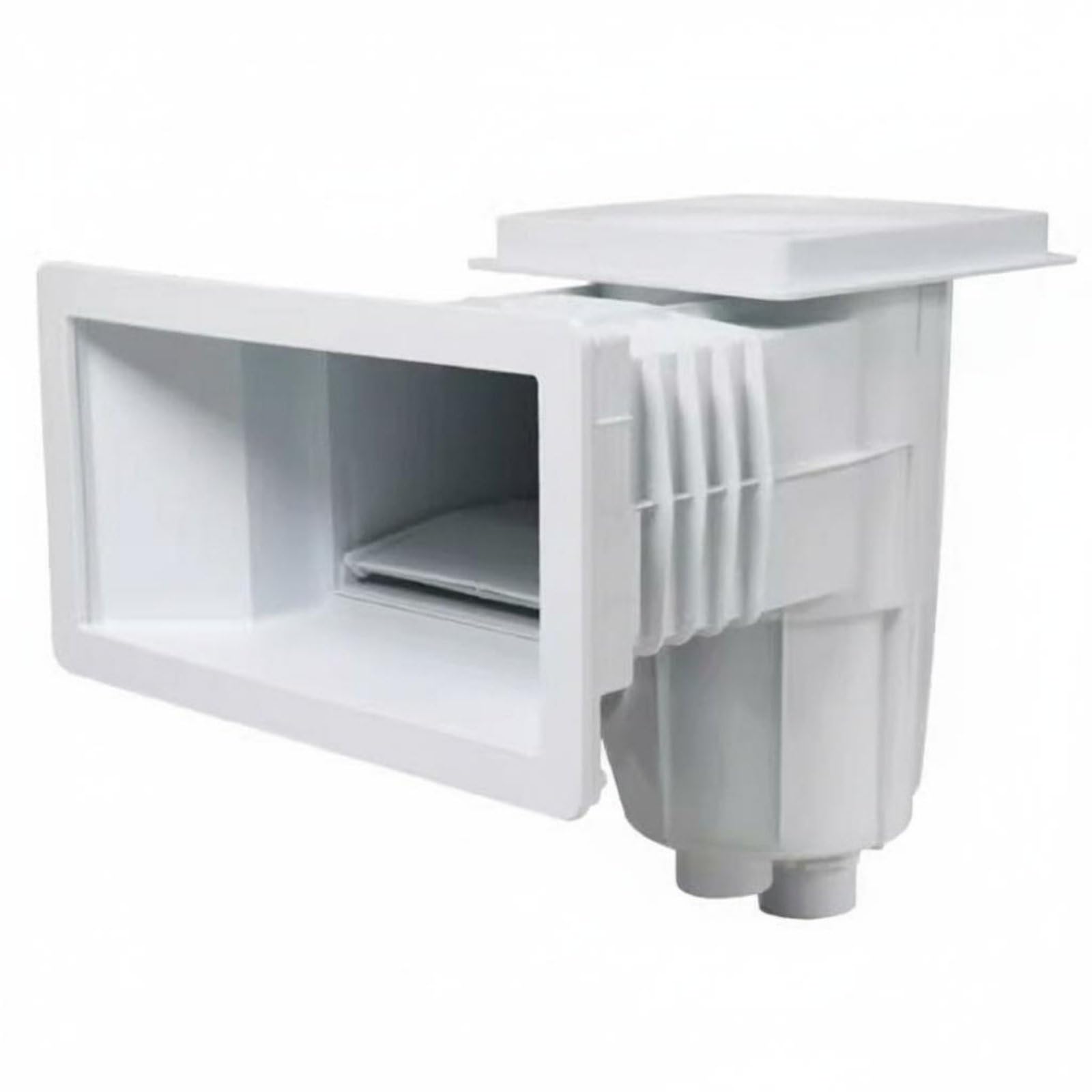 Skimmer de Piscina Profesional Automático Desnatador Colector de Residuos Cesta Extraíble Sólido Diseño Unificado y Cesta de Colador Apto para, Aq-0040