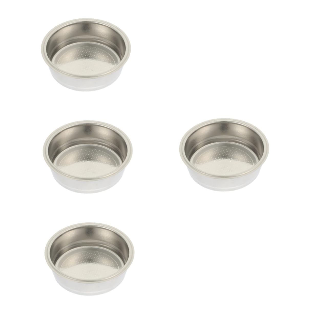 Housoutil 4pcs Commercial Coffee Filters Reusable Stainless Steel Espresso Filter Basket for Coffee