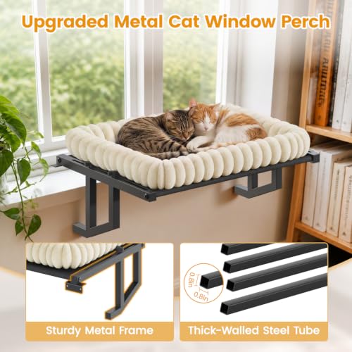 Cat Window Perch, 24" Large Hammock for Inside Sill, Dual-Mount - Image 4