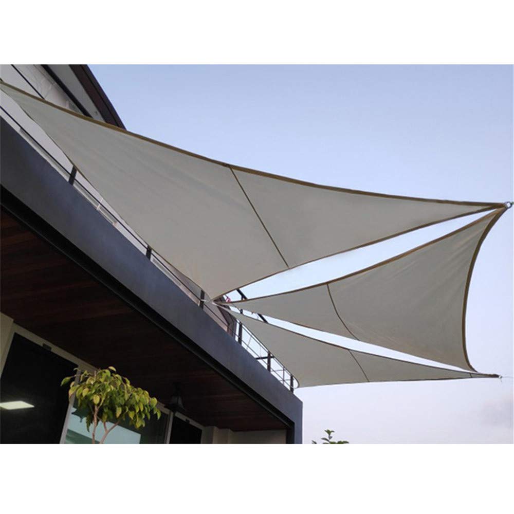 Tenda parasole triangolare, impermeabile, protezione dai raggi UV, per esterni, giardino, terrazza, cortile, feste, con corda (5 x 5 x 7 m, rosso ruggine)