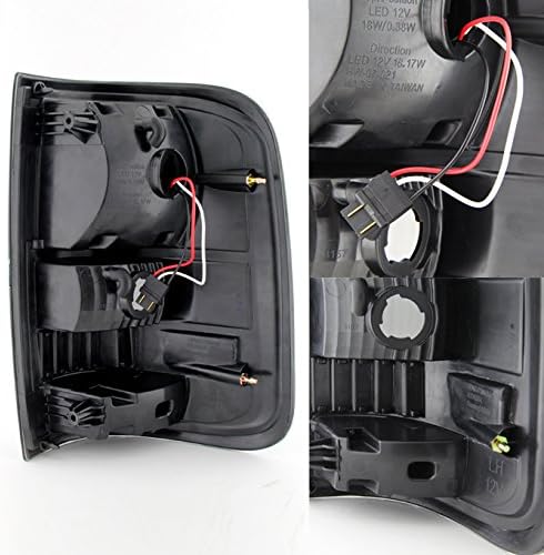 Miniatura 3 de AKKON - Para Ford F150 F-150 04-08 Pickup Truck Styleside Modelo Negro Ahumado LED Luces traseras Pares de lámparas de freno Carcasa negra,negro,