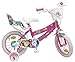 TOIMSA - Bicicletta da Bambina, 14" (dai 4 ai 7 Anni), Motivo: Principesse Disney