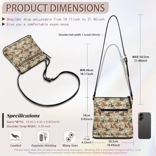 Image of Leather Purses for Women, Leather Hobo Bags for Women Travel Sling Purse Triple Zippered Pockets Shoulder Bag