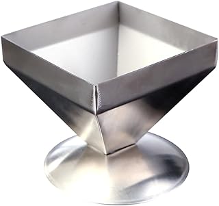 DOITOOL Stainless Steel Pyramid Mold, Pyramid Cake Mold Rice Shaper Food Metal Serving Plate for Home Restaurant Kitchen, Size S