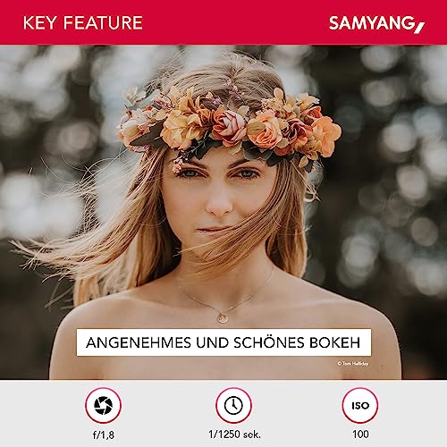 Samyang AF 75mm F1.8 FE (Tiny but Absolute) – Porträt Objektiv Autofokus Vollformat und APS-C Festbrennweite Sony E Mount für Sony A9 II A7 III A7C II A7C R A6600 A6500 A6400 A6300 A6000 A5100 A5000 – Bild 6