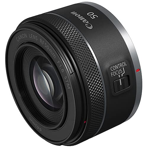 Canon RF 50mm f/1.8 STM Lens | Compact Standard Prime with Bright f/1.8 Aperture & Smooth STM Autofocus | for Portraits, Street, Low-Light & Everyday Photography (4515C002) + Shoulder Bag + 64GB Card - image 7