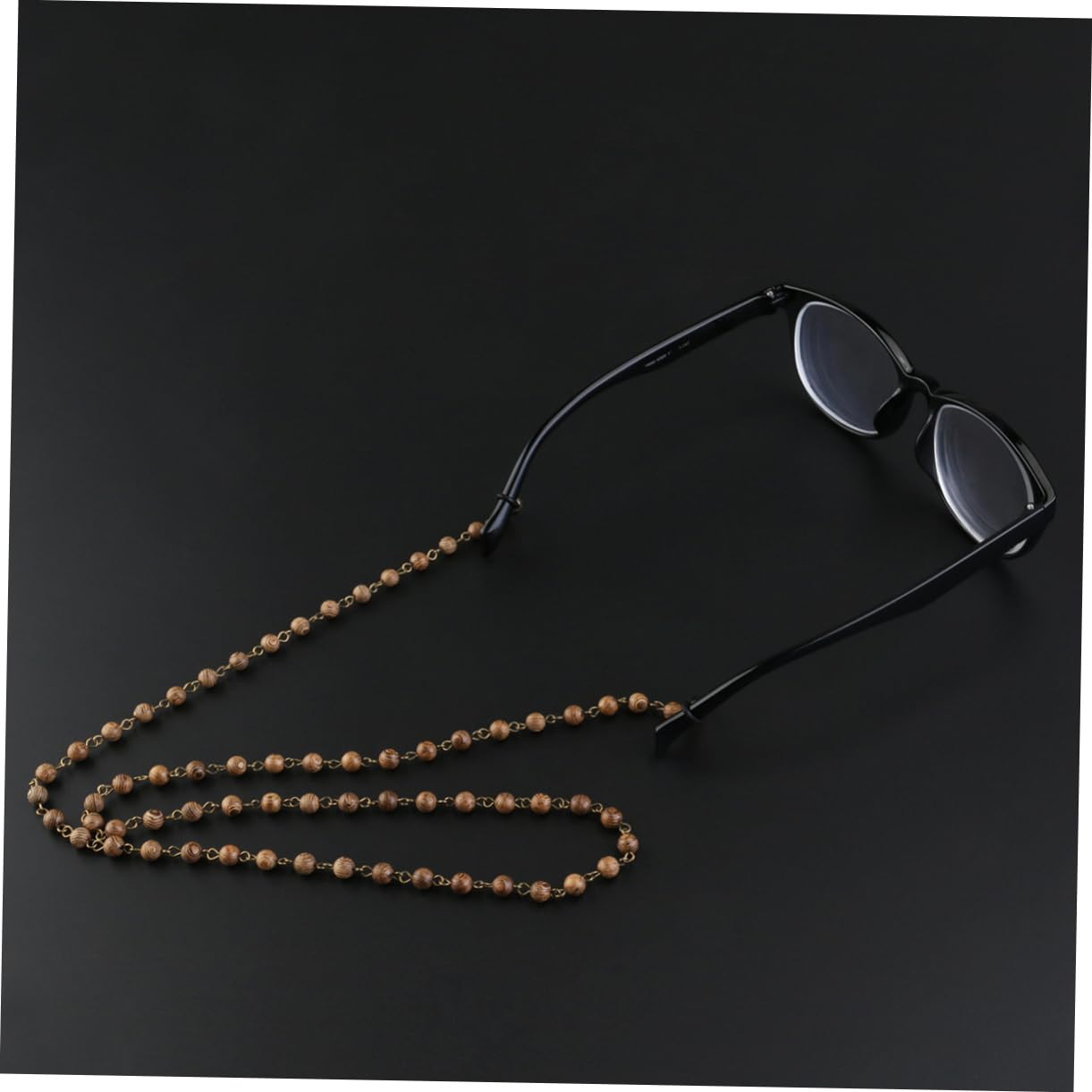 VALICLUD 3piezas Cadena De Perlas De Madera Para Gafas Soporte De Gafas De Diseño Elegante Accesorio De Moda Para Hombres y Mujeres