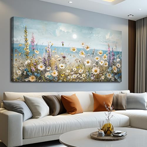 KELIYUAN Large Canvas Wall Decor For Living Room Farmhouse Wall Art For Bedroom Office Decorations Abstract Paintings Flowers Landscape Artwork Pictures Restaurant Home Decor Ready to Hang 30x60In