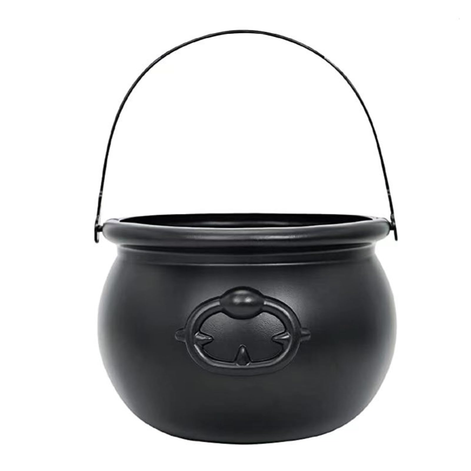 ulafbwur Witch Bucket Decorations Large Wizard Witch Cauldron Halloween Decoration Prop for Irish Parties Candy Holder Table Centerpieces Black