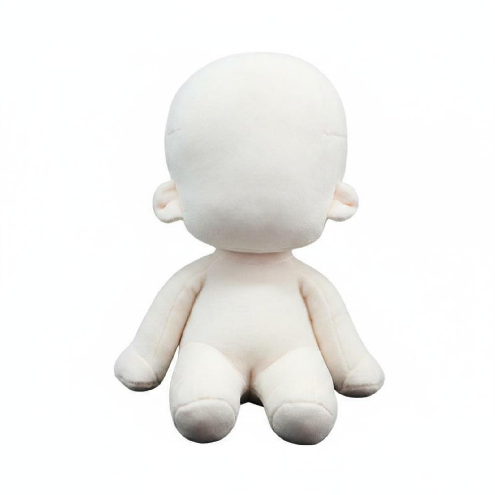 Colcolo Doll Body Stuffed Soft Toy Unprinted Humanoid Simple Outline Padded Customizable Lightweight Suitable for Children Gifting Decoration, 20cm Multi-piece Sitting Pose