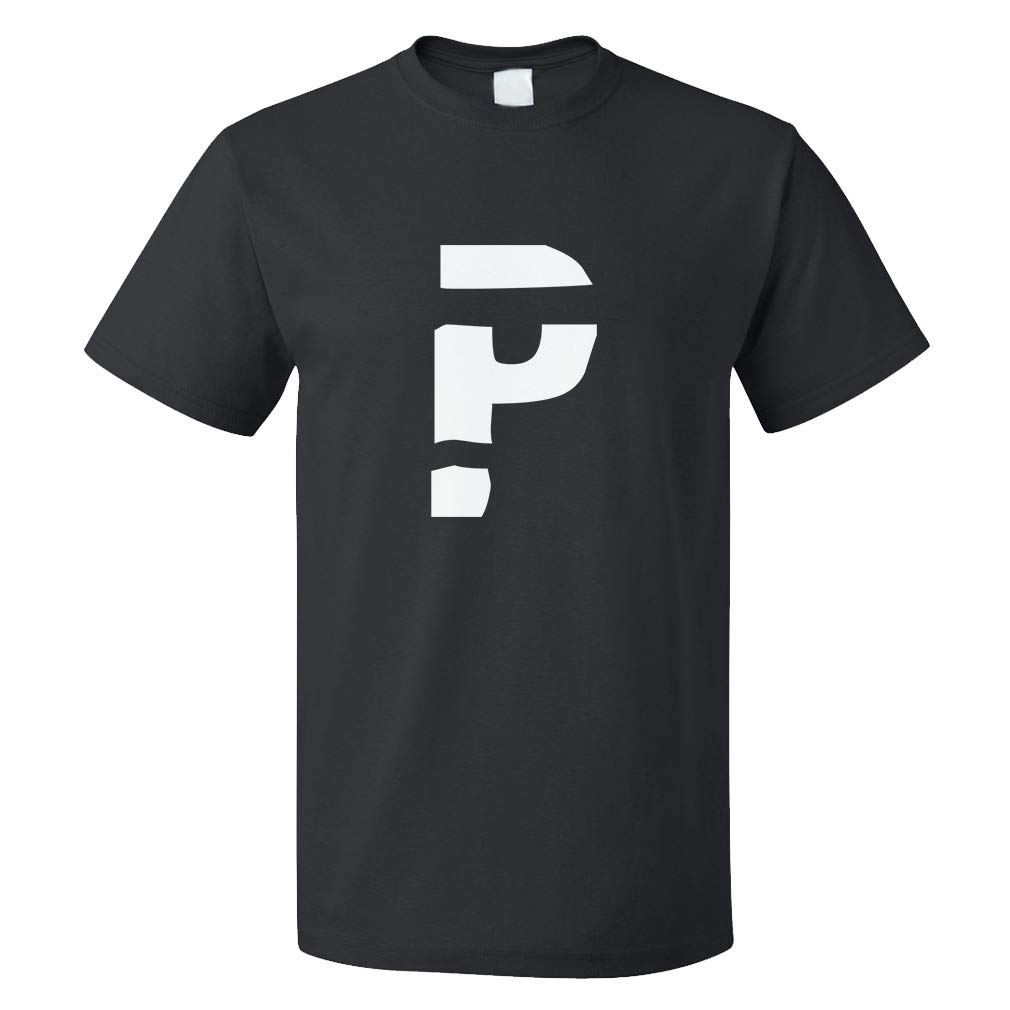 Custom Graphic T Shirts for Men P Jailbird Initial Monogram Letter P Cotton