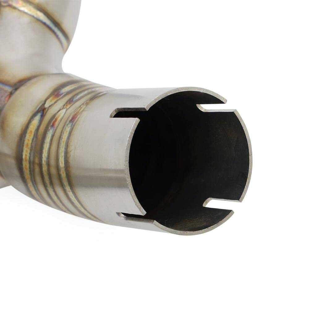 Moto TuyauSilencieux pour Suzuki GSR400 GSR600 BK400 BK600 GSR BK 400 600 Connexion de Lien Moyen mi Tube Silencieux Moto Tuyau d'échappement Pot échappement