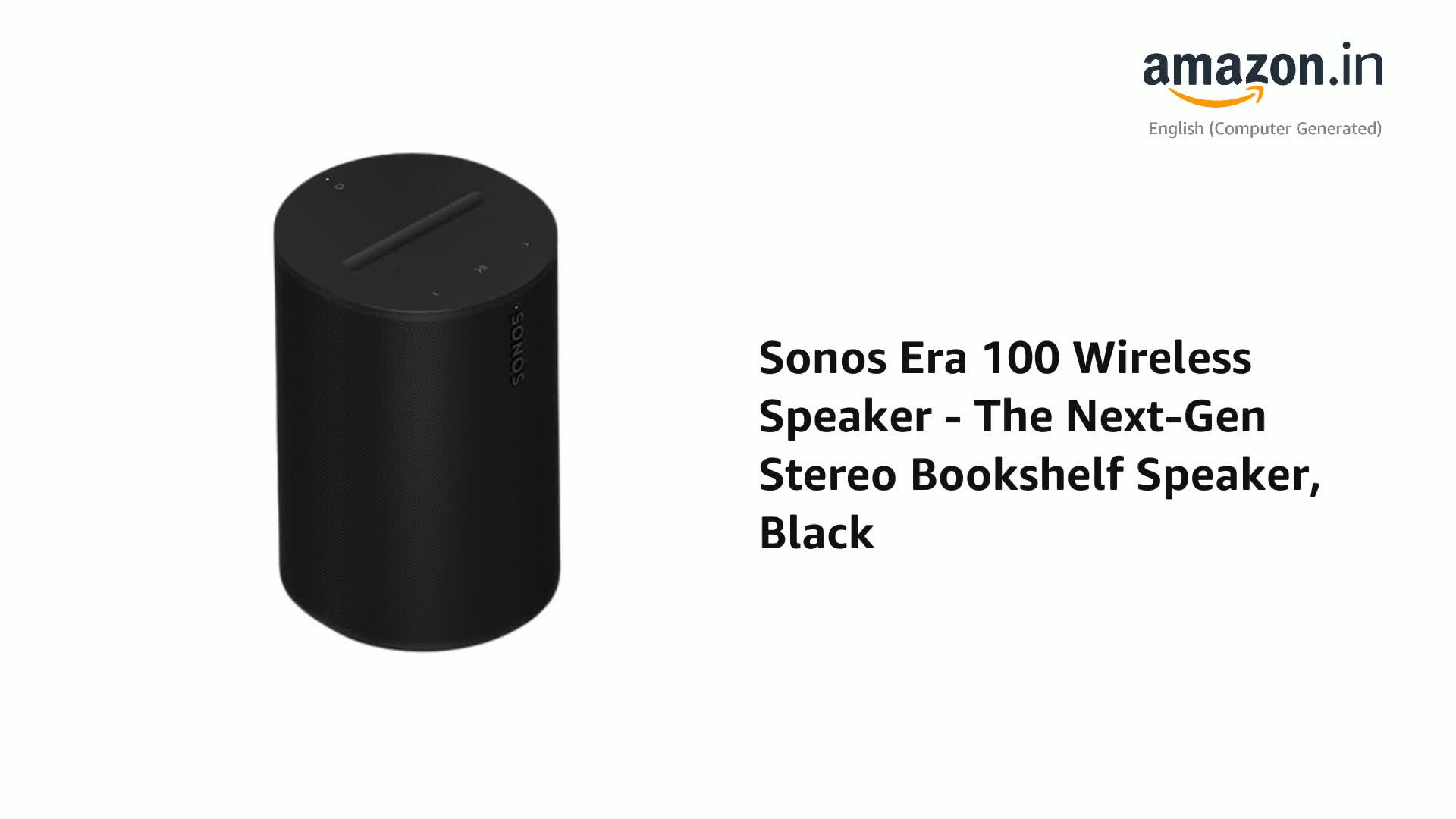 Sonos Era 100 | Smart Speaker with WiFi, Bluetooth, Amazon