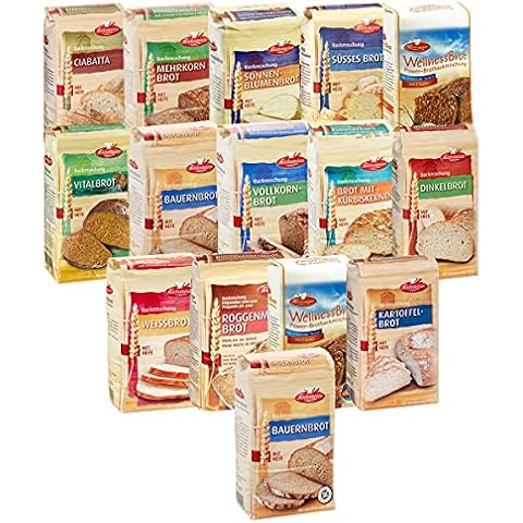 BIELMEIER KÜCHENMEISTER Brotbackmischung 15-teiliges Kennenlern-Set a 500 g Cover
