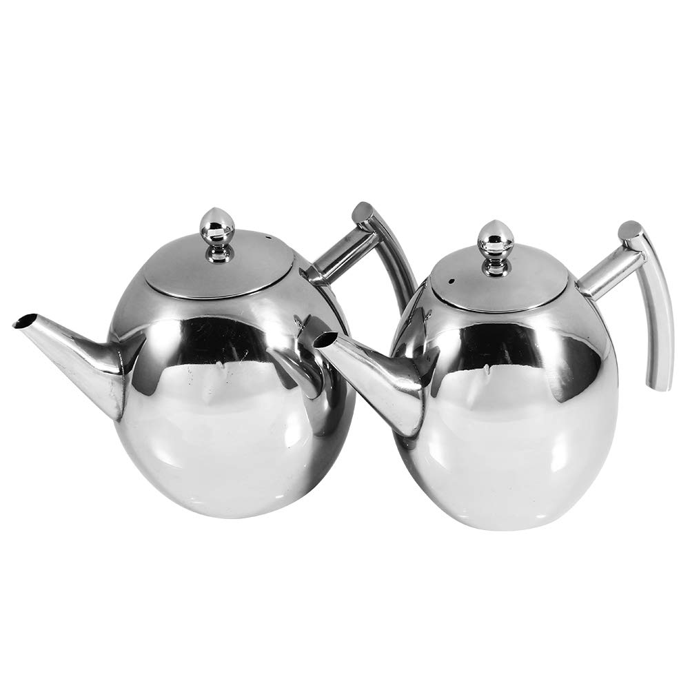 Jeffergarden Théière en acier inoxydable 304 fond plat cuisinière à Induction bouilloire théière