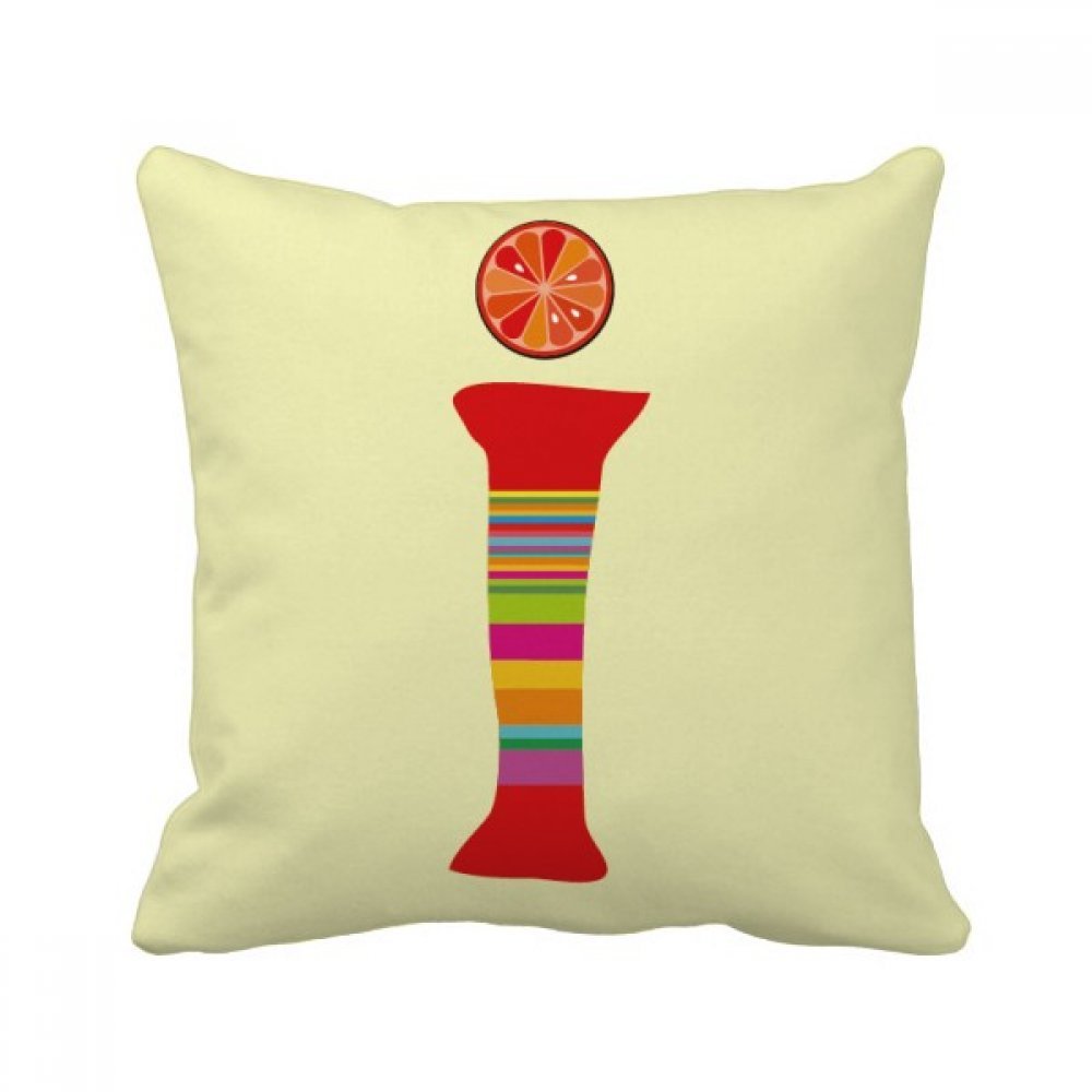 Coussin H Alphabet Orange Fruit Mignon un cadeau de décoration idéal pour le canapé