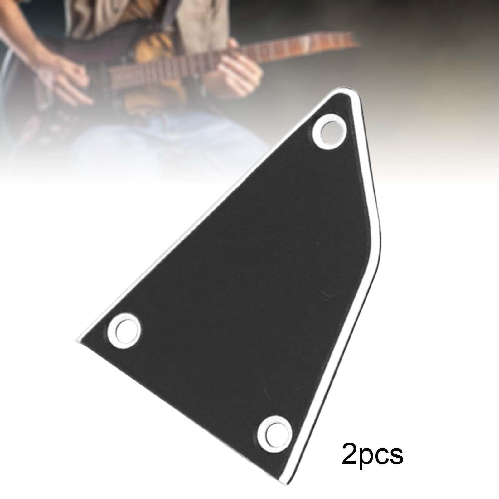 F Fityle Tappo per Manico di Chitarra Elettrica con Copertura di Ricambio E Piastra di Regolazione Dei Bassi con Protezione Affidabile E Durevole Adatta per, 6 pezzi