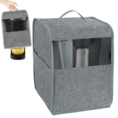 Cubierta antipolvo para máquina de café, cubierta para cafetera, polvo grande para máquina de bebidas con asa, resistente al calor, impermeable, herramienta de protección a prueba de agua, accesorios