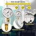 VEVOR Hydraulic Pressure Test Kit, 10/100/250/400/600bar, 5 Gauges 13 Test Couplings 14 Tee Connectors 5 Test Hoses, Hydraulic Gauge Kit with Sturdy Carrying Case, for Excavator Construction Machinery
