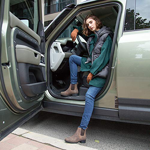 Comfy Moda Womens Chelsea Boots, Waterproof Boots For Women, Leather, Daily, Rustic Brown, Size 7 #TOP4