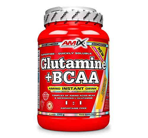 Amix - Glutamina Bcaa - Suplemento Alimenticio - Mejora Del Rendimiento - Contiene Aminoácidos Bcaa - Glutamina En Polvo - Nutrición Deportiva - Sabor A Naranja - Bote De 1 Kg Amix - Glutamina Bcaa - Suplemento Alimenticio - Mejora Del Rendimiento - Contiene Aminoácidos Bcaa - Glutamina En Polvo - Nutrición Deportiva - Sabor A Naranja - Bote De 1 Kg
