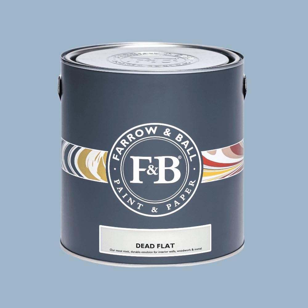 Paint Stop Mixed Colour Farrow & Ball Dead Flat 89 Lulworth Blue 2.5L