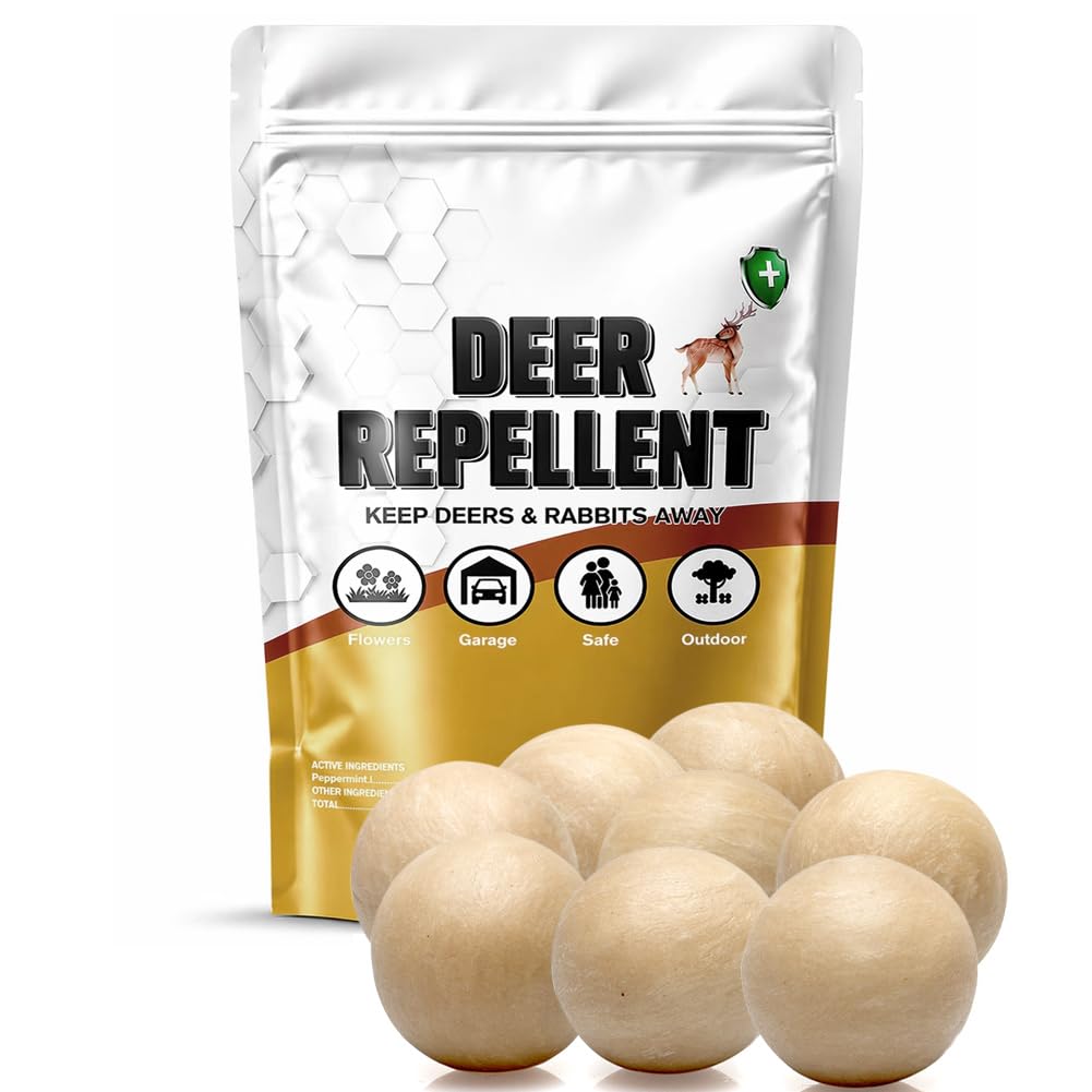 PRBSOQ Deer Repellent for Plants, 8 Packs