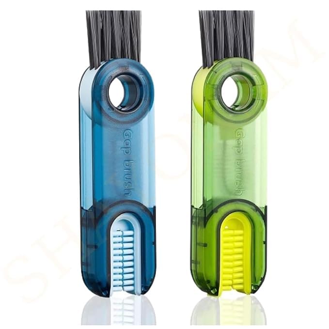 Keyboard Cleaning Brush Set, Retractable Computer Brush with Bristles, Blue and Green, 2 Pack-image-36