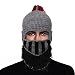 GIANCOMICS Red Tassel Roman Cosplay Knight Helmet Visor Beanie Knit Hat Cap Grey LM03