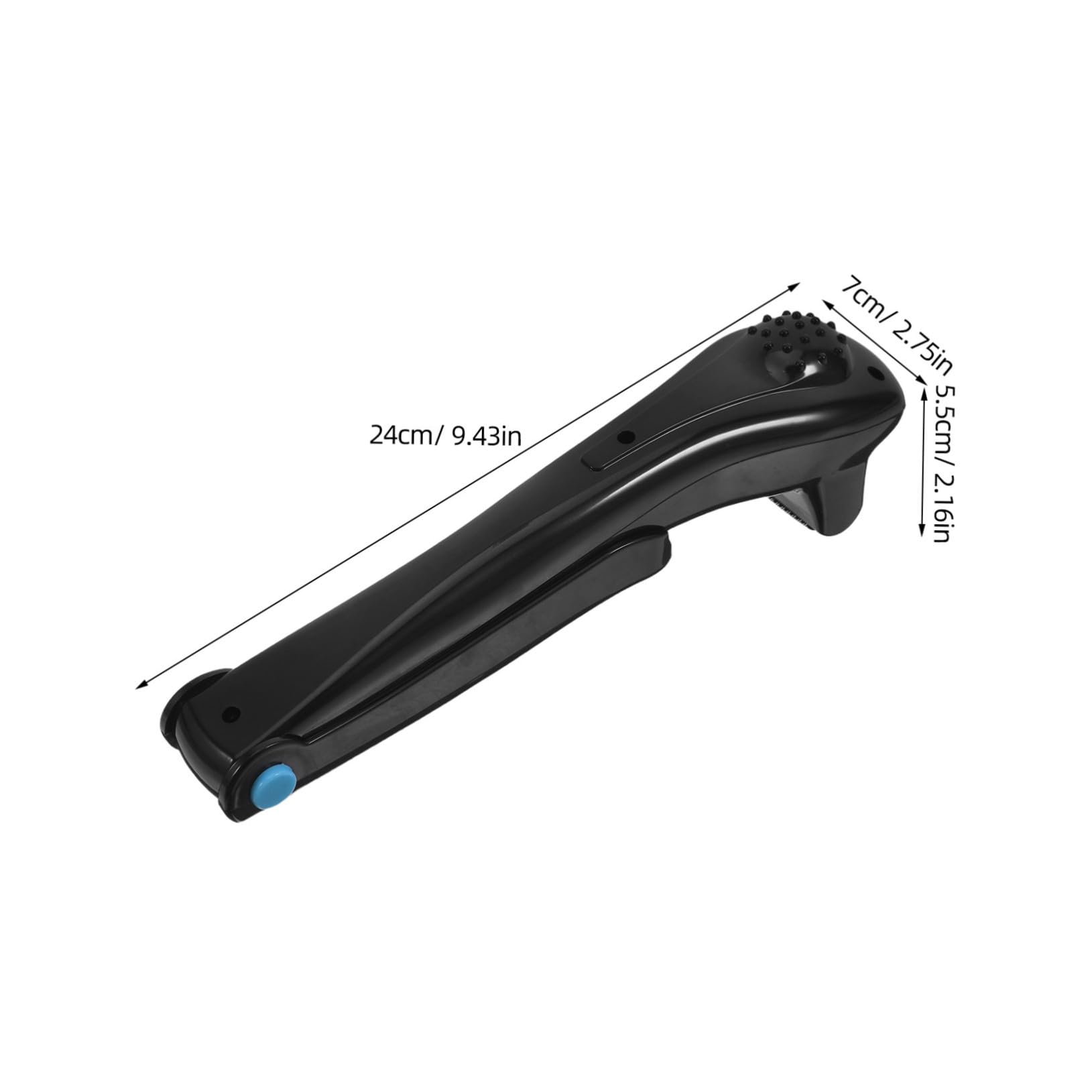 Depiladora Eléctrica para Espalda Hombre, Afeitadora Corporal DIY Negro ABS