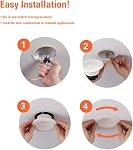 Halo luminaire encastré LED de 4 po avec 5 températures de couleur sélectionnables, lumière dimmable pour rénovation de plafond LT4069FS1EWHR