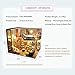 CUTEBEE Dollhouse Miniature with Furniture, DIY Dollhouse Kit Plus Dust Proof and Music Movement, 1:24 Scale Creative Room for Valentine's Day Gift Idea