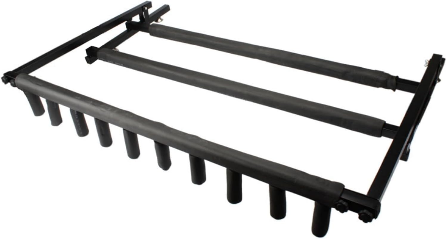 Multi-Guitar Stand Rack, 9 Guitar Holder Storage, Black Metal Frame, Floor Standing (9 grid)