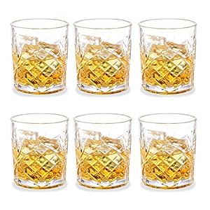 Ledph Kristall Glas 6er Set, Scotch Whiskey Alkohol Tasting Glass, Personalisiert Tumbler Wiskey Zubehoer Fur Rum…