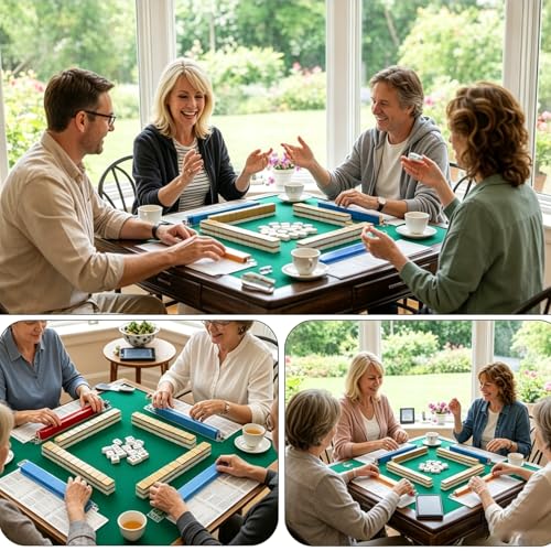 4 Protectores Extra Grandes para Cartas Mahjong 2026 miniatura 5