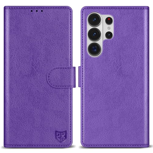 ZZXX for Galaxy S26 Ultra Wallet Case Magnetic Closure 6.8 inch,Purple - image 1
