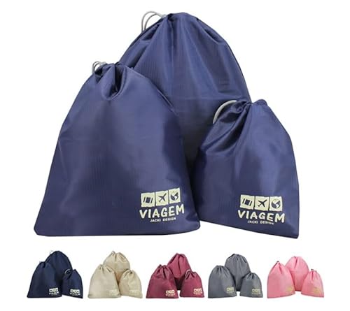 Organizador De Mala 3 Peças Viagem Necessaire Jacki Design - Azul