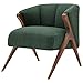 npd furniture and more Florence Fabric Accent Chair, Green