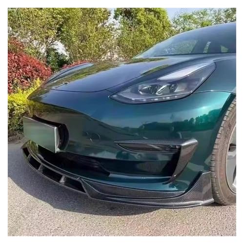 Spoiler avant Tesla Model 3 carbon look 2017-2023 | Lame pare-chocs et kit de carrosserie
