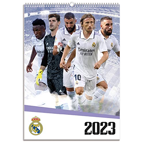 Grupo Erik Real Madrid A3 Wall Calendar 2023, 11.7 x 16.5 inch