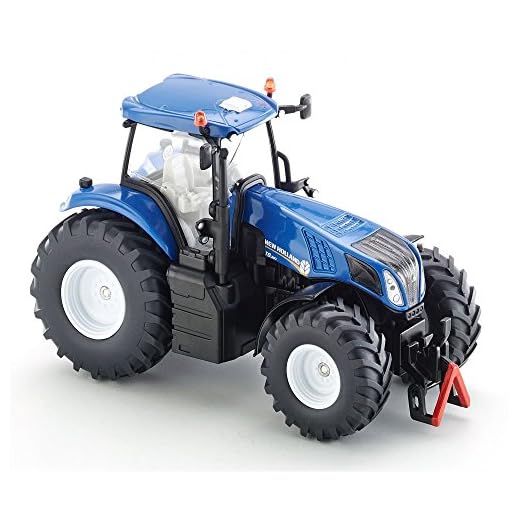 siku 3273, New Holland T8.390 Traktor, 1:32, metall/plast, Blå, Axellänkning och -koppling
