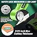 Cordless Electric Scissors Box Cutter 2 Rotary Blades – 4V Duty Rechargeable Cardboard Cutter, Storage Box & Fabric Scissor With Safety Lock, USB Cable – For Plastic, Carpet, Leather, DIY Crafts