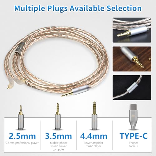 Câble de remplacement Etymotic ER4SR résistant 4,4 mm MMCX 1,9 m - 7