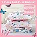 Jameswish Butterfly Comforter Set Twin Size for Girls Kids Teens 7 Piece Bed in A Bag Colorful Butterflies Flower Leaves Bedding Set All Season Lightweight
