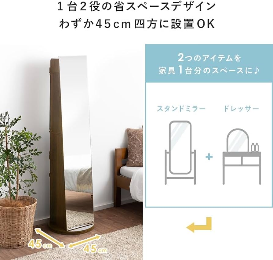 どれみ♫　　鏡 ドレッサーミラー どれみ♫ 鏡 ドレッサーミラー 三面鏡ドレッサー ライト付き