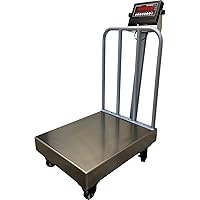 Vista 1 de Liberty LS-915-BW-NTEP Legal for Trad Bench Scale with Wheels and Backrails Size (18” x 24”) 500 x 0.1 lbs Capacity
