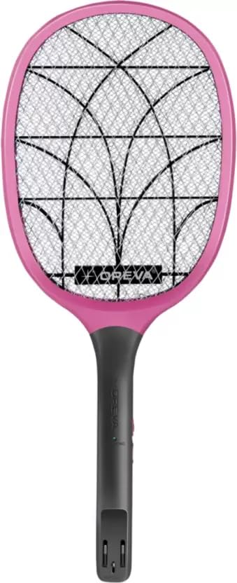 Image of Oreva ORMR-047 Electric Insect Killer Indoor (Bat)| 3200V DC High Voltage, 400mAh Battery Capacity, Removable Battery | Rechargeable Racket |LED Indicator |ABS Body & Metal Gill (Pack of 1)