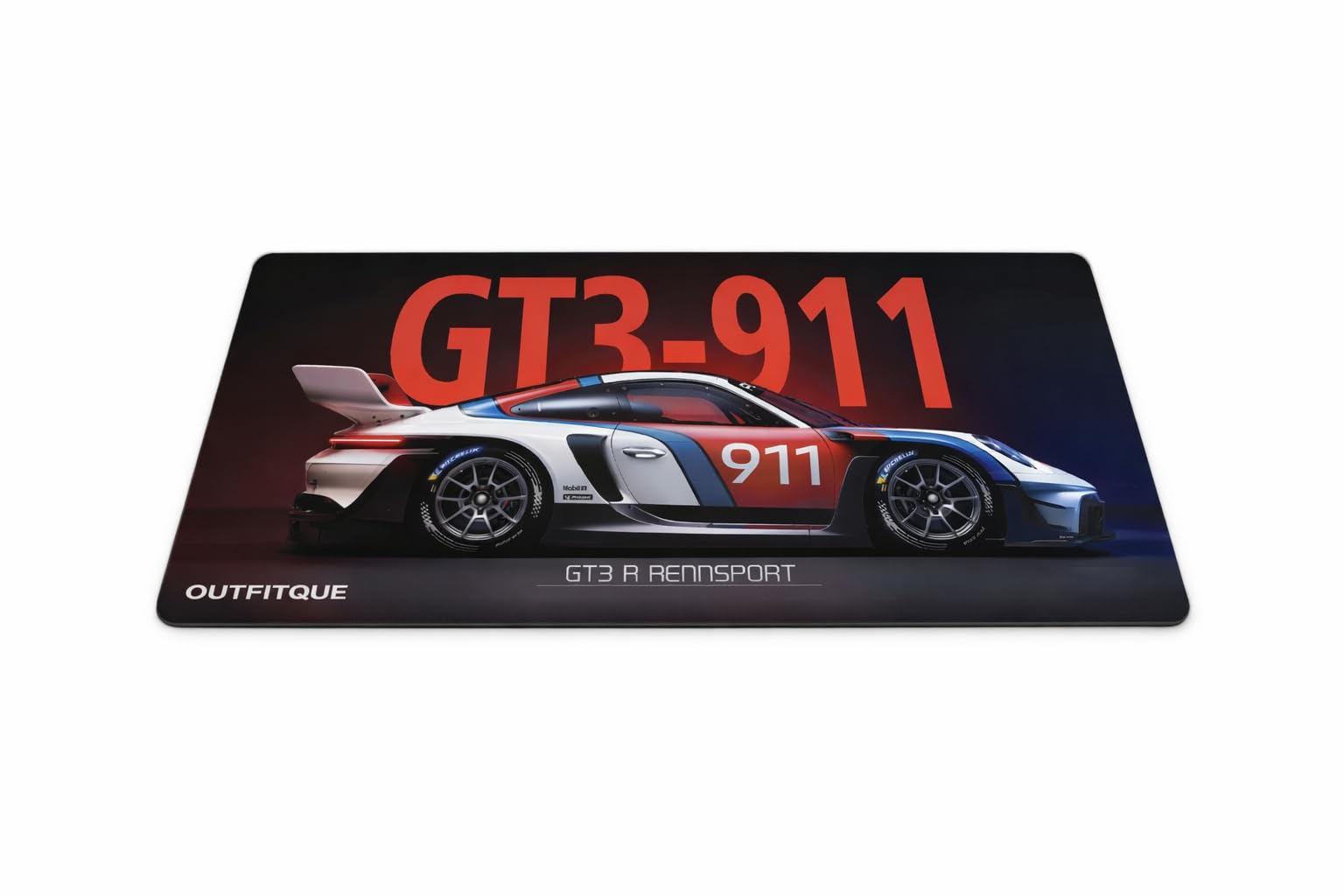 Extended Mouse Pad 23×11 Inch – GT3 R-911 Rennsport Racing Car Desk Mat, Anti-Slip Rubber Base, Smooth Surface for Gaming, Office & Keyboard-picture-13