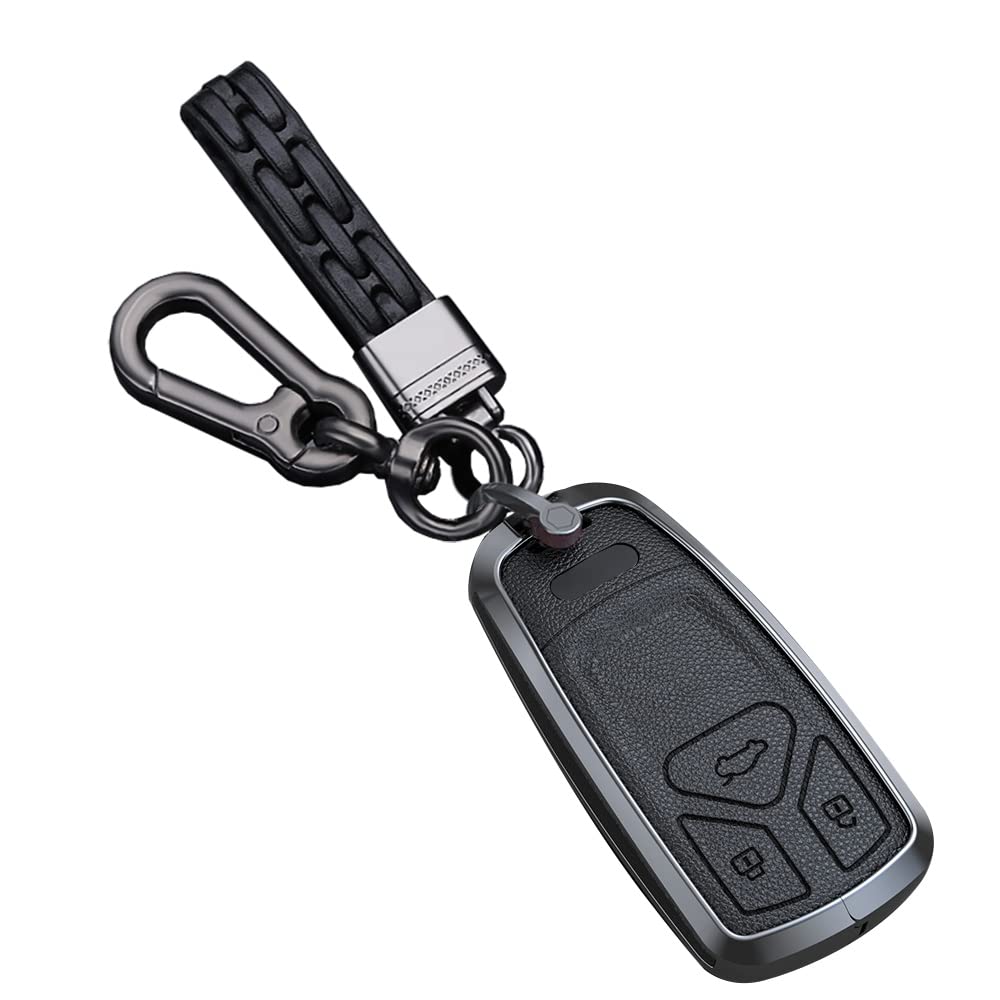 Coque clé Audi TT TTS TTRS noir silicone accessoire protection télécommande - 8